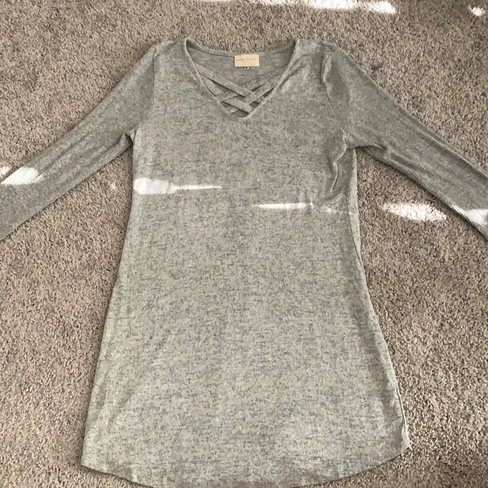Bobbie Brooks Ladies Gray Sweater Dress